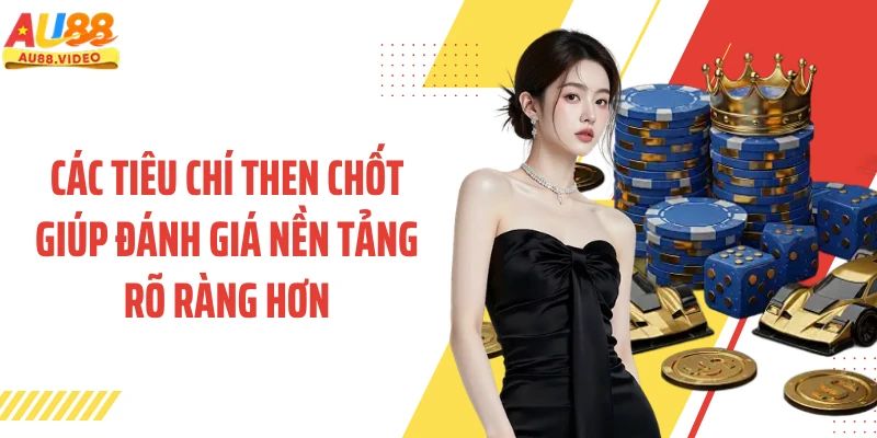Các tiêu chí then chốt giúp đánh giá nền tảng rõ ràng hơn 